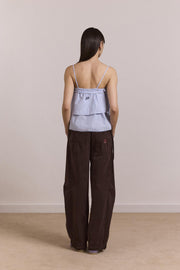 DAMSON MADDER Inka mini skirt blue stripe