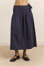 DAMSON MADDER Josie midi skirt navy