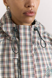 DAMSON MADDER Liu raincoat elderberry check