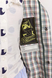 DAMSON MADDER Liu raincoat elderberry check