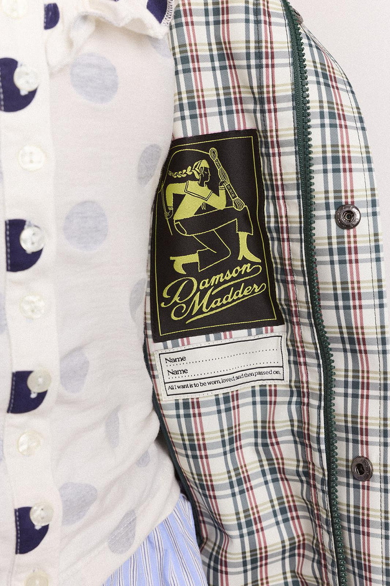 DAMSON MADDER Liu raincoat elderberry check
