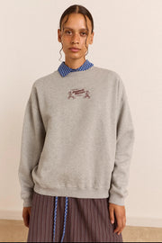 DAMSON MADDER Local fixers graphic sweat grey
