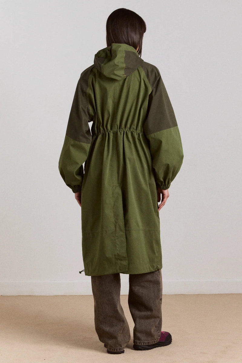 DAMSON MADDER Logan raincoat forest green