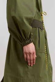 DAMSON MADDER Logan raincoat forest green