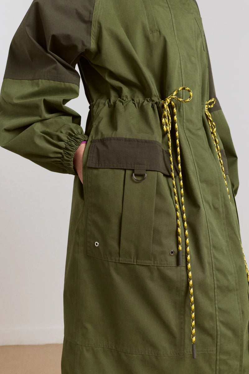 DAMSON MADDER Logan raincoat forest green