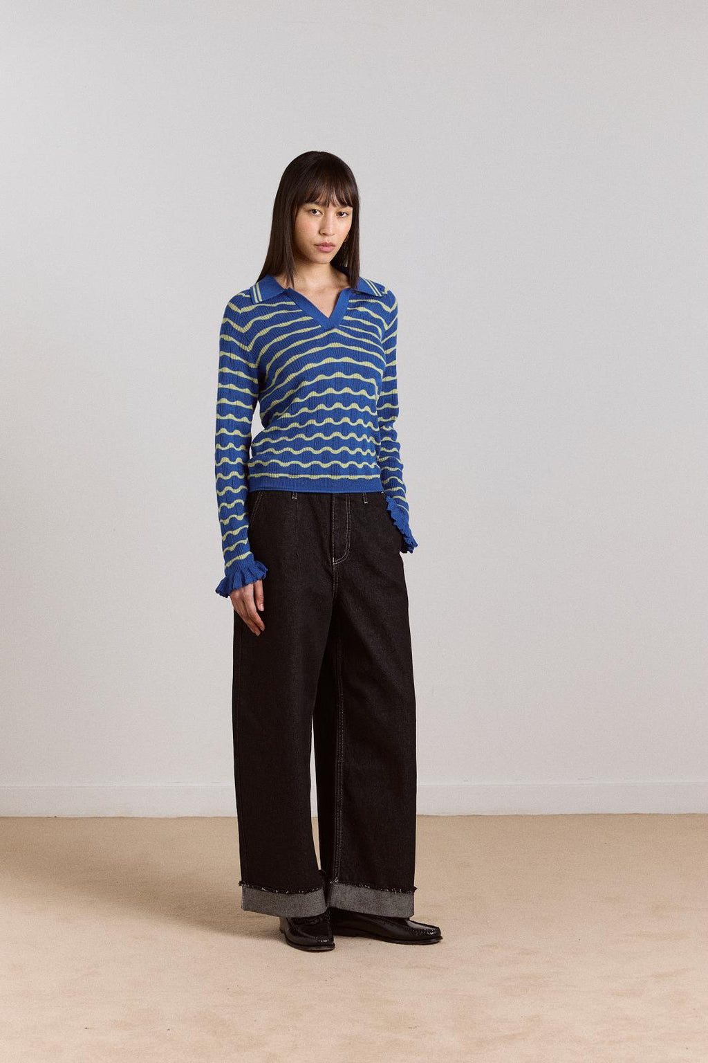 DAMSON MADDER Loose fit Pascal jeans black