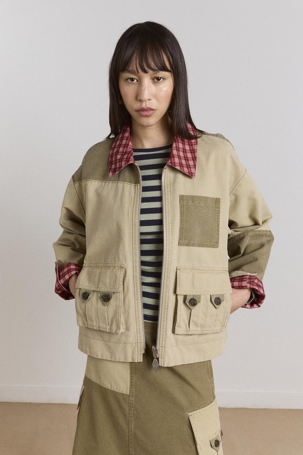 DAMSON MADDER Marcella barn jacket reversible multicolor