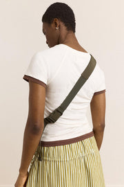 DAMSON MADDER Matilda cross body bag dark green