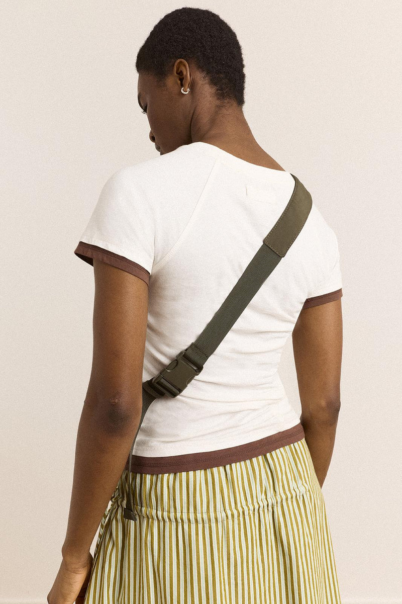 DAMSON MADDER Matilda cross body bag dark green