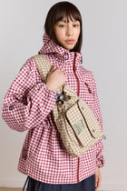 DAMSON MADDER Matilda crossbody bag gingham brown