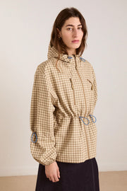 DAMSON MADDER Matilda raincoat gingham brown