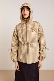 DAMSON MADDER Matilda raincoat gingham brown