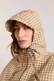 DAMSON MADDER Matilda raincoat gingham brown