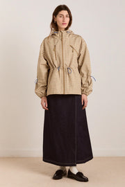 DAMSON MADDER Matilda raincoat gingham brown