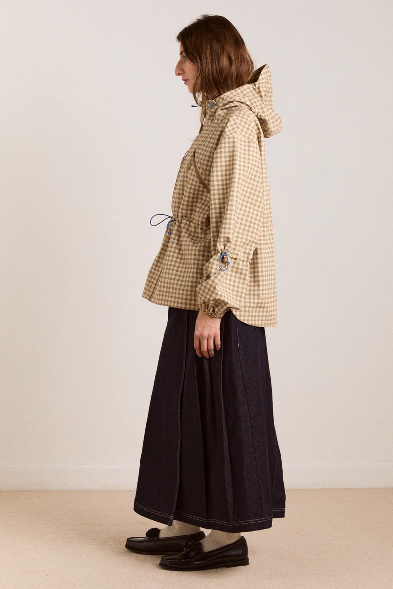 DAMSON MADDER Matilda raincoat gingham brown