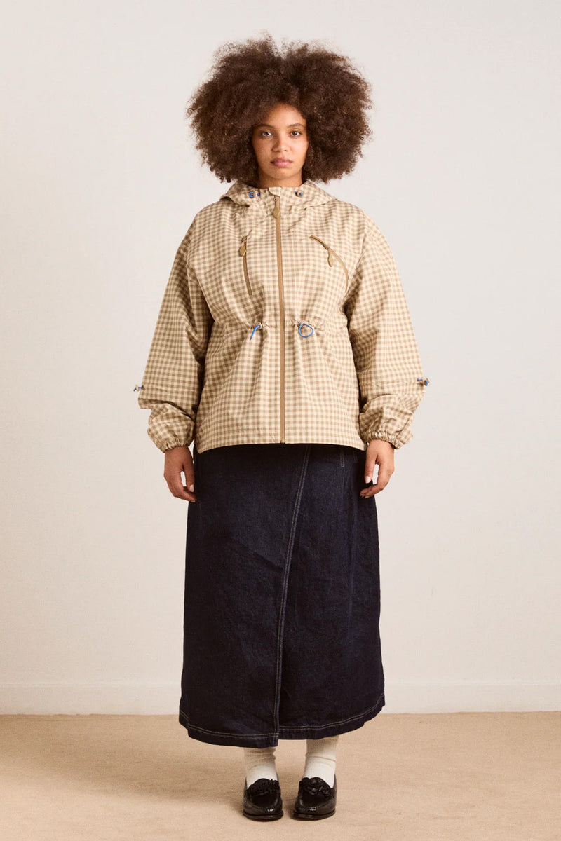 DAMSON MADDER Matilda raincoat gingham brown