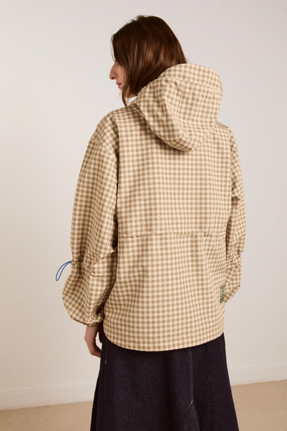 DAMSON MADDER Matilda raincoat gingham brown