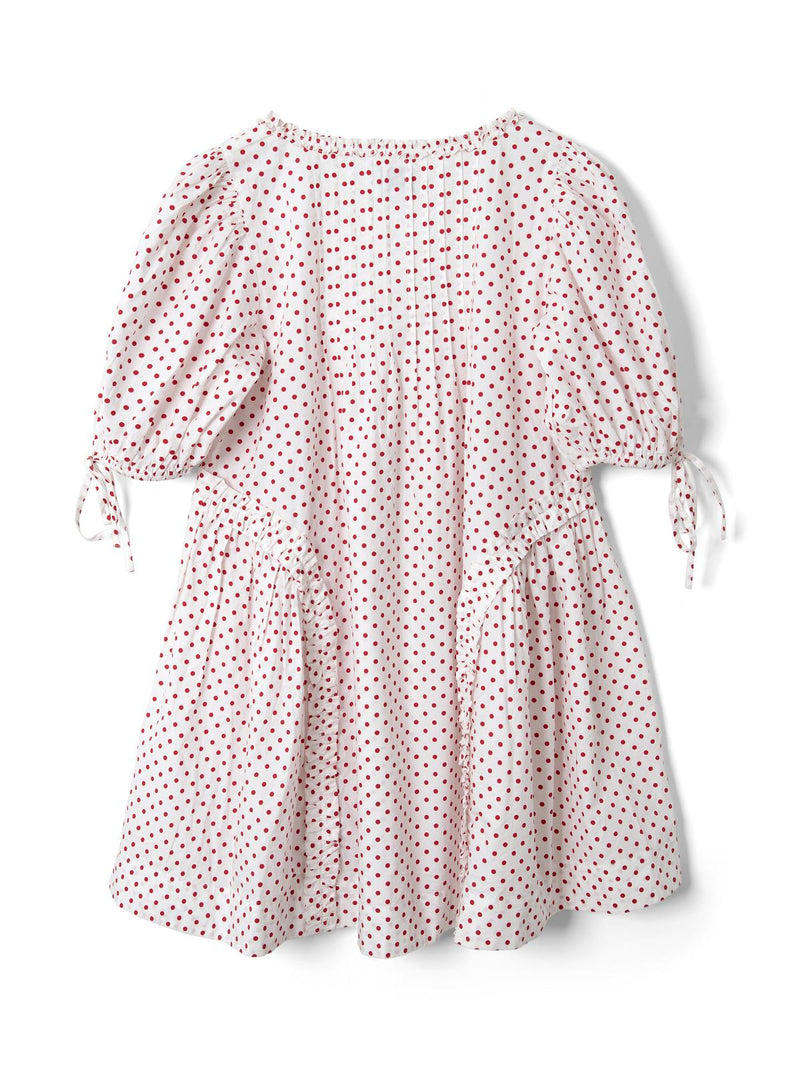 DAMSON MADDER Meri mini dress white red spots