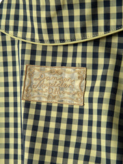 DAMSON MADDER Myrtle trench coat navy gingham