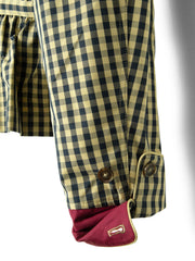 DAMSON MADDER Myrtle trench coat navy gingham