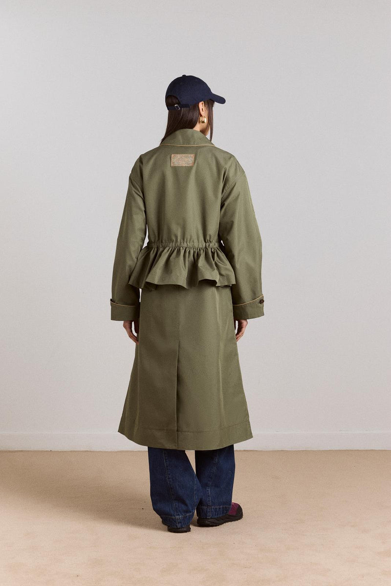 DAMSON MADDER Myrtle trench khaki green