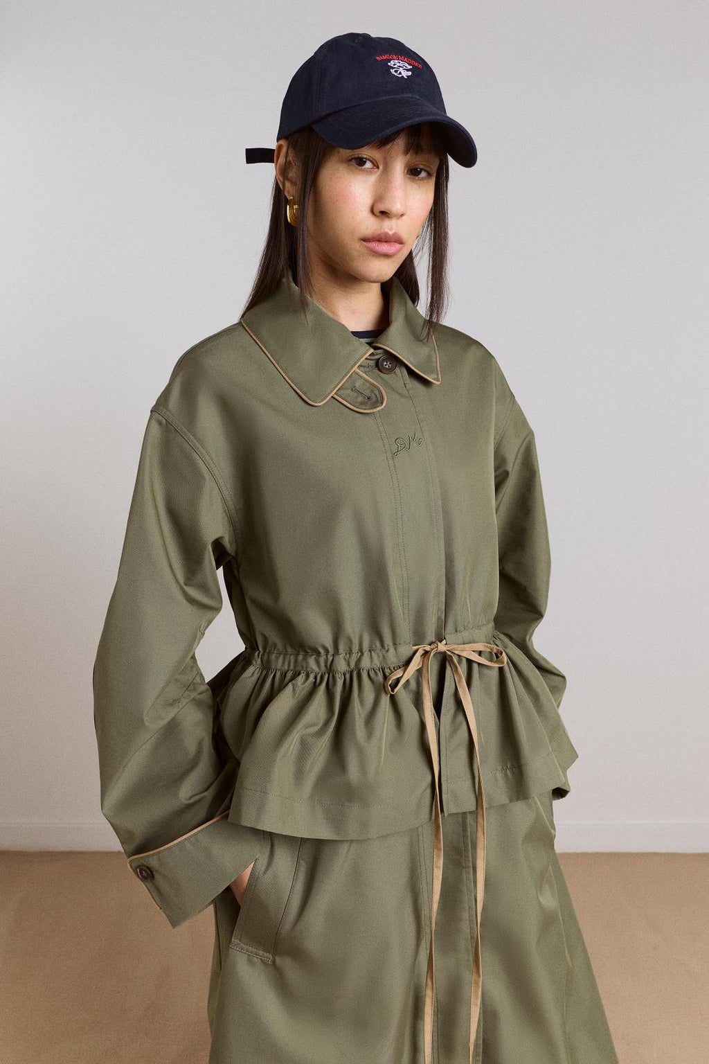 DAMSON MADDER Myrtle trench khaki green