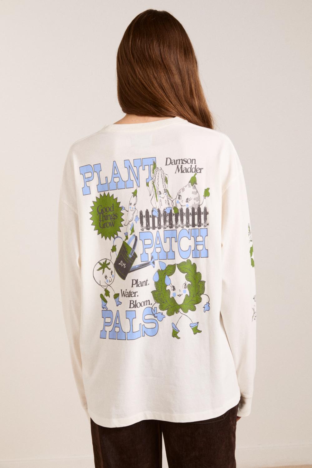 DAMSON MADDER Plant patch pals LS tee