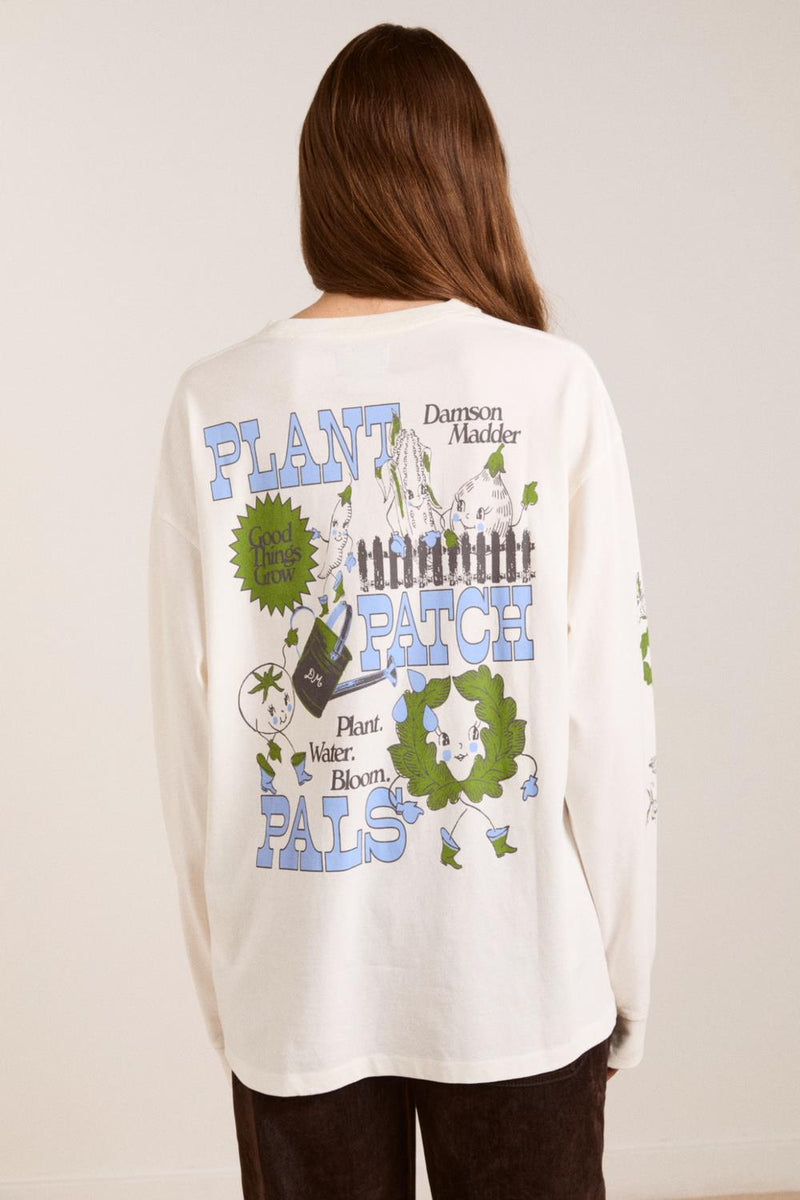 DAMSON MADDER Plant patch pals LS tee