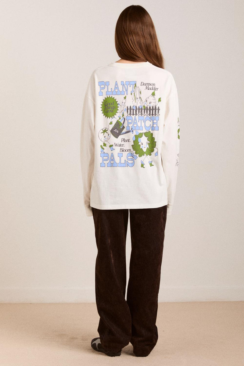 DAMSON MADDER Plant patch pals LS tee