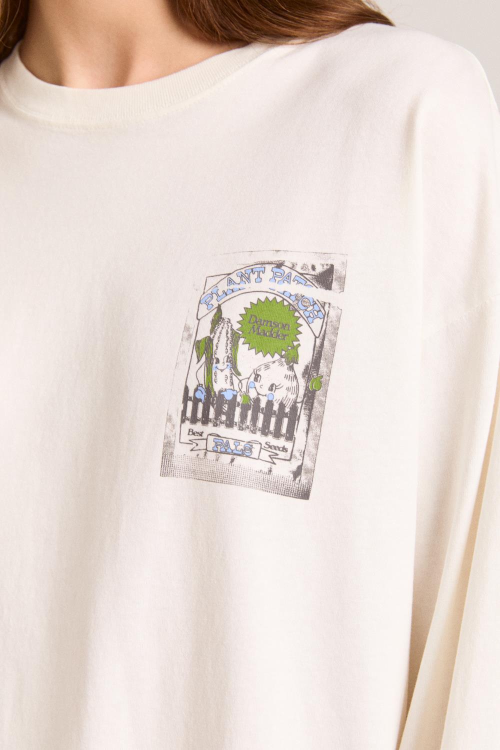 DAMSON MADDER Plant patch pals LS tee