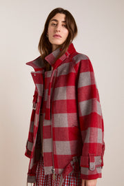 DAMSON MADDER Polly wool bomber red