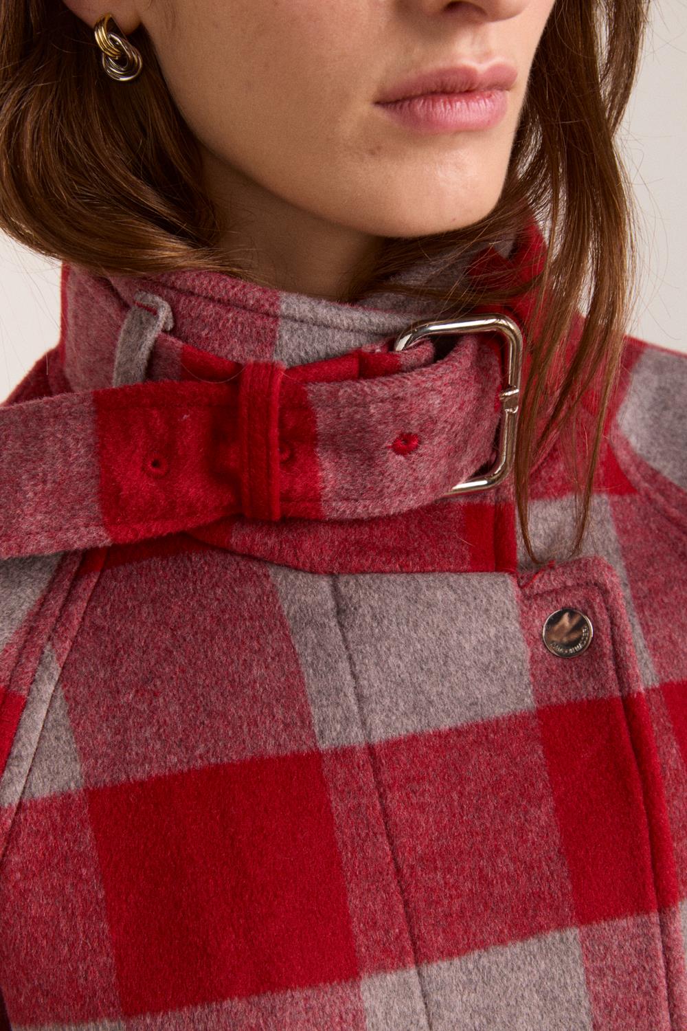 DAMSON MADDER Polly wool bomber red