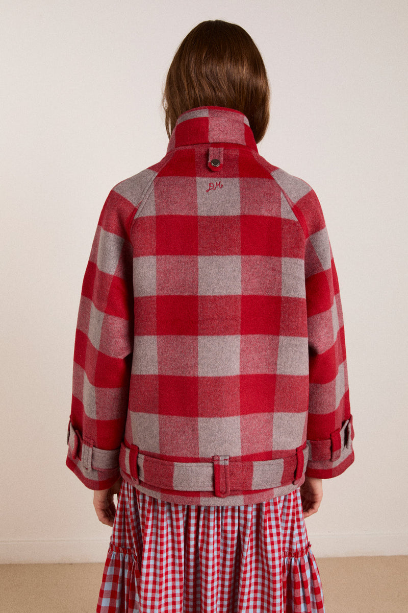 DAMSON MADDER Polly wool bomber red