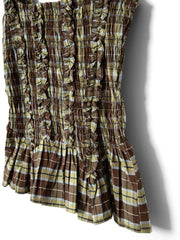 DAMSON MADDER Raphi cami cocoa check