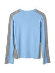 DAMSON MADDER Romey LS tee blue grey