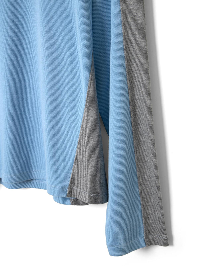 DAMSON MADDER Romey LS tee blue grey