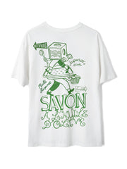 DAMSON MADDER Savon graphic tee white