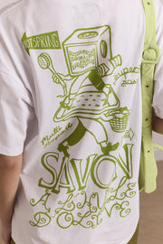 DAMSON MADDER Savon graphic tee white