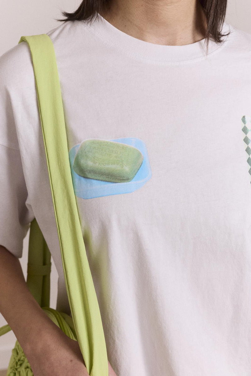 DAMSON MADDER Savon graphic tee white