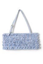 DAMSON MADDER Sophia ruffle baguette bag blue