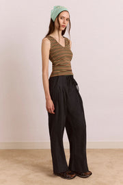 DAMSON MADDER Tatianna trouser navy pinstripe