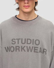 DEYS WORKWEAR Lawndale crewneck washed grey