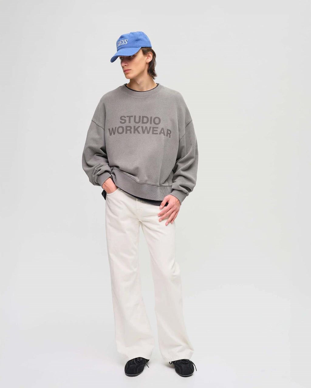DEYS WORKWEAR Lawndale crewneck washed grey