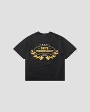 DEYS Workwear Ventura print tee washed black