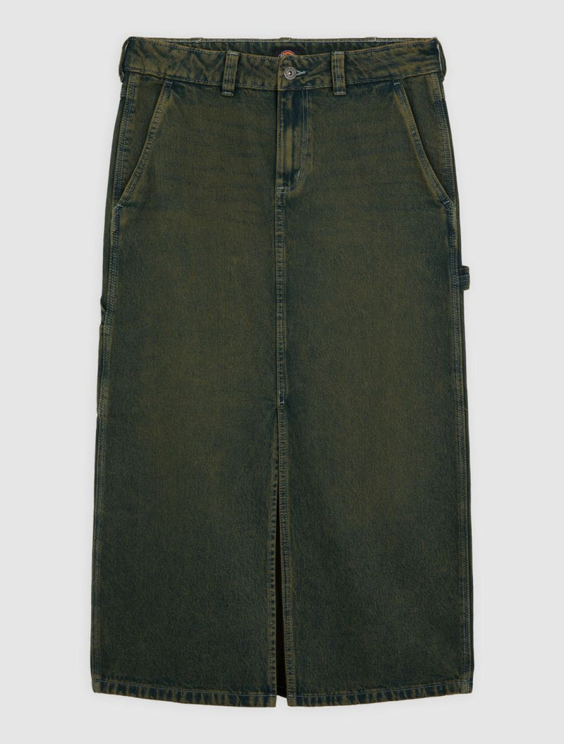 LONG DENIM CARPENTER SKIRT W