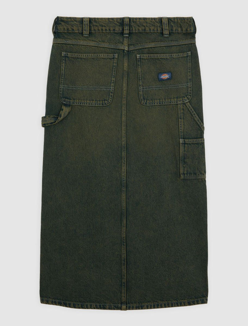 LONG DENIM CARPENTER SKIRT W