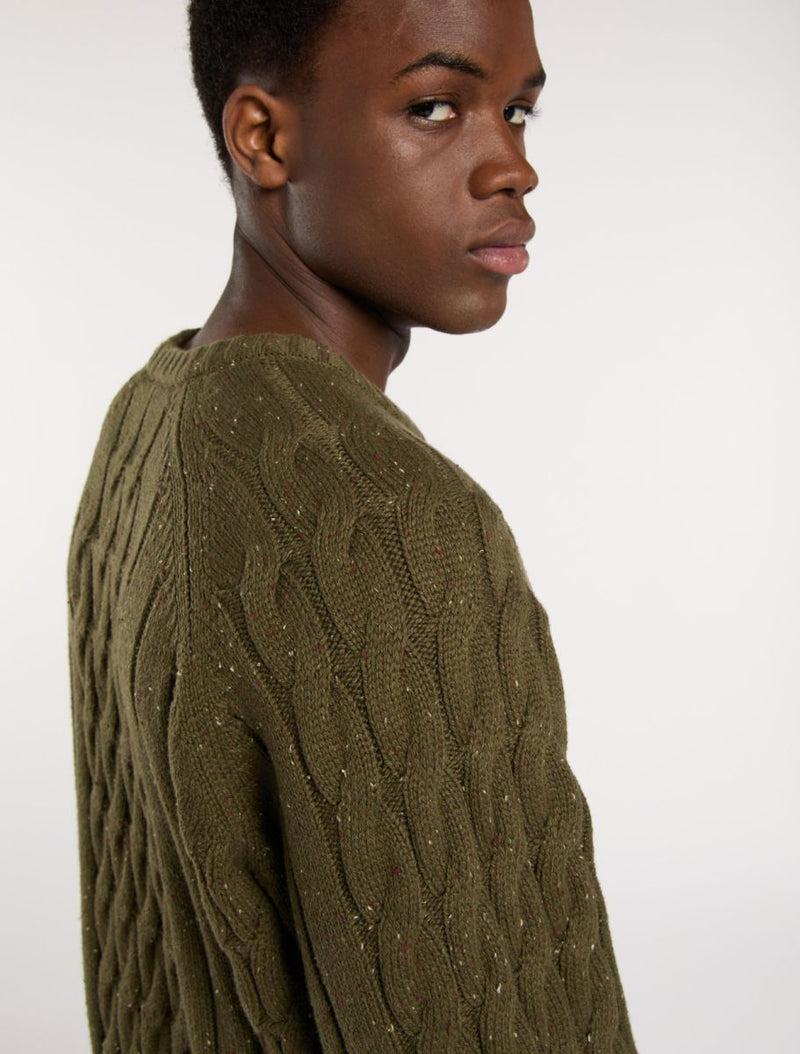 VANLEER CABLE SWEATER
