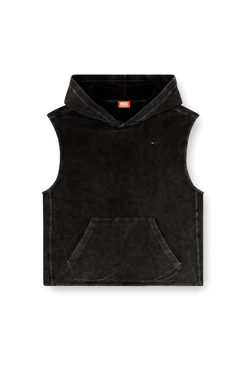 DIESEL Aruba-DNM sleeveles hoodie black