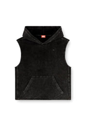DIESEL Aruba-DNM sleeveles hoodie black