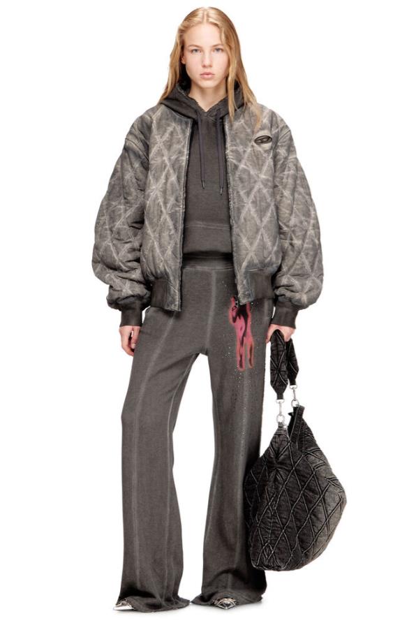 DIESEL P-ANTA sweatpants grey